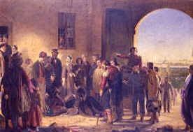 Photo of "FLORENCE NIGHTINGALE RECEIVING THE WOUNDED AT SCUTARI" by JERRY BARRETT