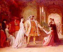 Photo of "THE MEETING OF HENRY VIII AND ANNE BOLEYN AT HAMPTON COURT" by DANIEL MACLISE