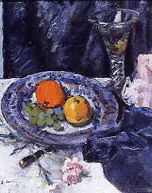 Photo of "STILL LIFE WITH FRUIT" by GEORGE LESLIE HUNTER