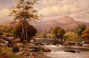 Photo of "LOW WATERS ON THE UPPER CONWAY,N.WALES" by WILLAM HENRY MANDER