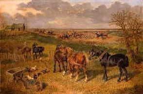 Photo of "PLOUGH-HORSES AND HUNTERS" by JOHN FREDERICK (JNR.) HERRING