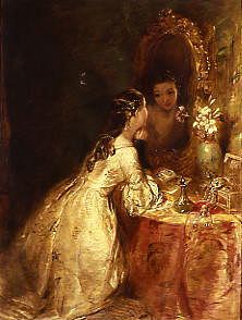 Photo of "AT THE DRESSING TABLE" by ALFRED JOSEPH WOOLMER