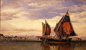 Photo of "ON THE VENETIAN LAGOON,1860" by EDWARD WILLIAM COOKE