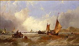 Photo of "FISHING BOATS,FRESH DAY,1879" by ALFRED MONTAGUE