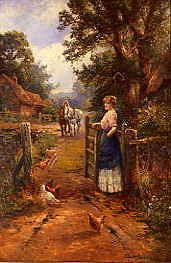 Photo of "BY A COUNTRY GATE" by ERNEST WALBOURN
