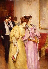 Photo of "AT THE BALL,1897" by GEORGE SHERIDAN KNOWLES