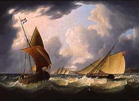 Photo of "BRITISH,FRENCH AND DUTCH SHIPPING IN THE CHANNEL" by THOMAS BUTTERSWORTH