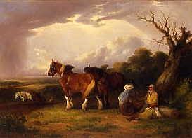 Photo of "PLOUGHMAN'S LUNCH,1854" by WILLIAM SHAYER