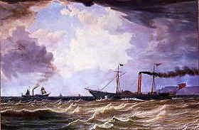 Photo of "THE PADDLESTEAMER ""VULCAN"" STEAMING" by WILLIAM CLARK