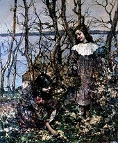 Photo of "YOUNG FERN GATHERERS" by EDWARD ATKINSON HORNEL