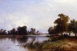 Photo of "ON THE THAMES NEAR CHISWICK" by GEORGE AUGUSTUS WILLIAMS
