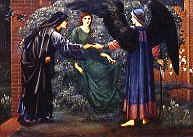 Photo of "LOVE AND CHASTITY FROM THE ROSE SERIES" by SIR EDWARD COLEY BURNE-JONES