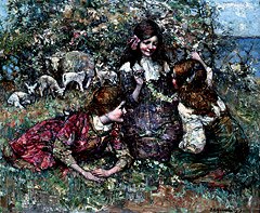 Photo of "SPRINGTIME IN GALLOWAY, 1917." by EDWARD ATKINSON HORNEL