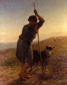 Photo of "THE SHEPHERD BOY, 1872." by JAMES JOHN HILL