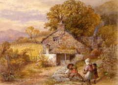 Photo of "A COUNTRY COTTAGE." by WILLIAM STEPHEN COLEMAN