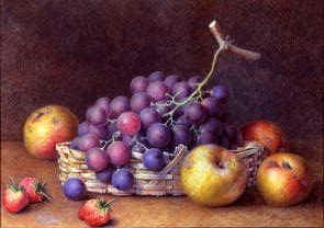 Photo of "GRAPES, APPLES & STRAWBERRIES" by WILLIAM HOUGH