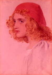 Photo of "THE RED CAP, 1900." by ANTHONY FREDERICK AUGUST SANDYS
