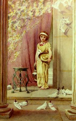 Photo of "AT THE TEMPLE DOOR." by HENRY RYLAND
