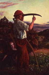 Photo of "THE MOWER." by ARTHUR HUGHES