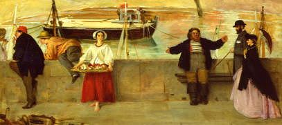 Photo of "AT WHITBY, YORKSHIRE, ENGLAND, 1861" by PHILIP HERMOGENES CALDERON
