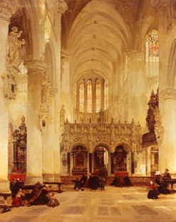 Photo of "INTERIOR OF CHURCH OF ST. GOMAR AT LIERIE IN BELGIUM" by DAVID ROBERTS