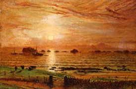 Photo of "ARRAN, SCOTLAND, RECOLLECTION OF SUNSET, 1860" by WILLIAM BELL SCOTT