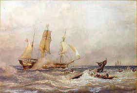 Photo of "A SOUTH SEA WHALE CHASE, 1885" by SIR OSWALD WALTERS BRIERLY