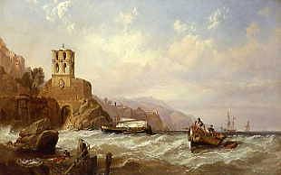 Photo of "THE GULF OF SALERNO, ITALY" by WILLIAM CLARKSON STANFIELD