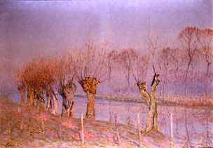 Photo of "A RIVER LANDSCAPE" by EMILE CLAUS