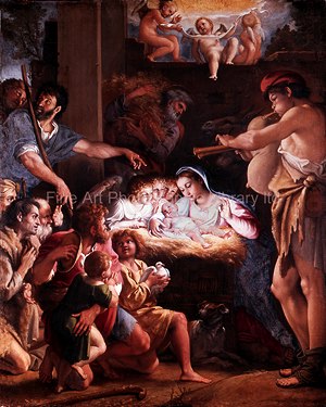 Photo of "ADORATION OF THE SHEPHERDS." by DOMENICO ZAMPIERI DOMENICHINO