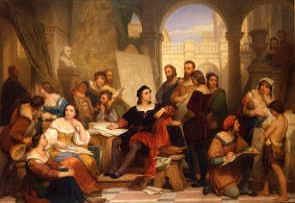 Photo of "THE ARTIST RAPHAEL IN HIS STUDIO" by NICAISE DE KEYSER