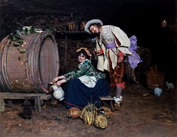 Photo of "COURTSHIP IN A WINE CELLAR" by FRANCESCO VINEA