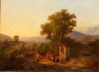 Photo of "A ROADSIDE SHRINE ON THE OUTSKIRTS OF FLORENCE, 1850" by KARL MARKO