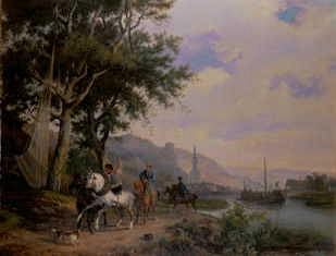 Photo of "PULLING THE BARGE, 1838." by FERDINAND MARINUS