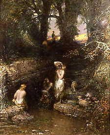 Photo of "THE ROCK POOL" by ARTHUR JOSEPH WOOLMER