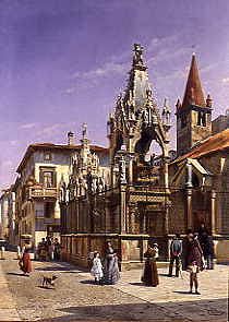 Photo of "ADMIRING A TOMB, VERONA, ITALY (20 MAY 1880)" by JAQUES CARABAIN