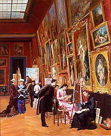 Photo of "STUDENTS' DAY AT THE LOUVRE MUSEUM, PARIS, FRANCE" by JULES SCALBERT