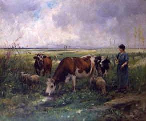 Photo of "CATTLE IN MARSHY LANDSCAPE" by JULIEN DUPRE