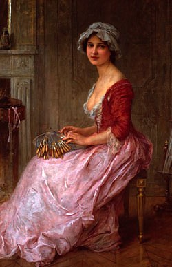 Photo of "THE LACE MAKER" by CHARLES AMABLE LENOIR