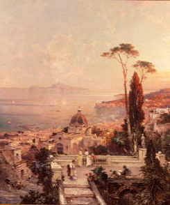 Photo of "TERRACE AT POSILIPO, NAPLES" by FRANZ RICHARD UNTERBERGER
