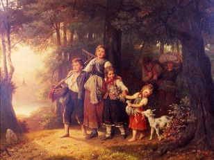 Photo of "AUF DEM HEIMWEG" by JOHANN GEORG (VON BREMEN MEYER