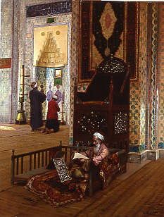 Photo of "INTERIOR OF PACHA MOSQUE, CONSTANTINOPLE, TURKEY" by RUDOLF ERNST