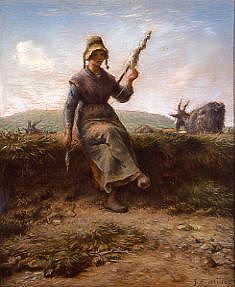 Photo of "UNE CHEVRIERE AUVERGNATE" by JEAN FRANCOIS MILLET