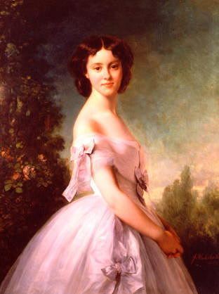 Photo of "PORTRAIT DE MADEMOISELLE DE MONTESSIER, 1859" by FRANZ XAVIER WINTERHALTER