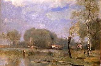 Photo of "LES MARAIS D'ARLEUX, FRANCE, 1871" by JEAN BAPTISTE CAMILLE COROT