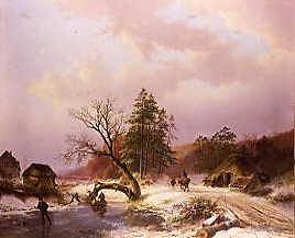 Photo of "WINTER LANDSCAPE" by BAREND CORNELIS KOEKKOEK