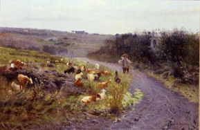 Photo of "THE GOATHERD." by JEAN CHARLES CAZIN