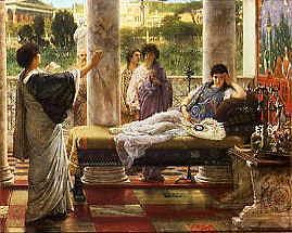 Photo of "READING A POEM" by SIR LAWRENCE ALMA-TADEMA