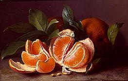 Photo of "A STILL LIFE OF ORANGES" by CARL VILHELM BALSGAARD