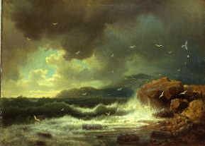 Photo of "BREAKERS ON THE COAST" by OSWALD ACHENBACH